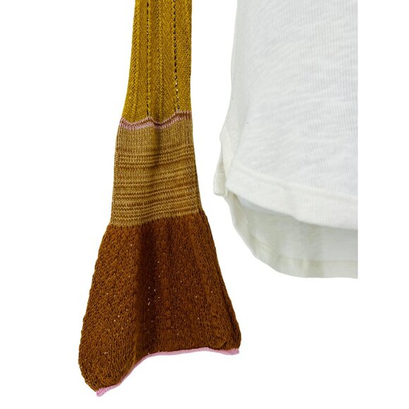 Free People x We The Free Retro Long Bell Sleeve Knit Thermal Top - Picture 4 of 12